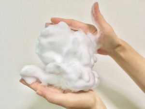 洗顔には泡立ちが大事！