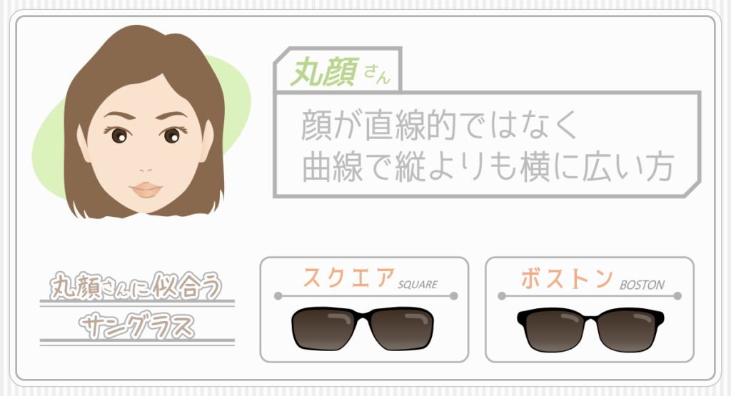 丸顔の方