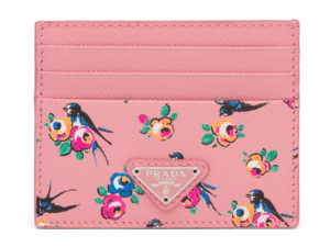 PRADA プリントサフィアーノレザー カードホルダー