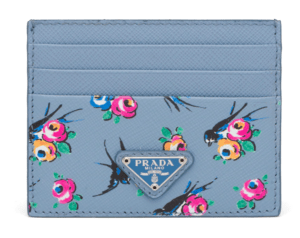 PRADA プリントサフィアーノレザー カードホルダー