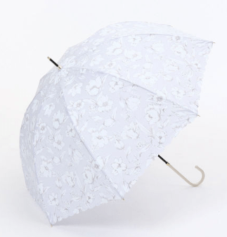 Cocoonist フローティングフラワー柄晴雨兼用長傘 雨傘