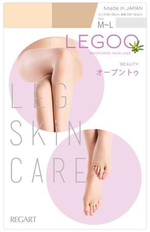 レッグスキンケア LEGOO RG-11オープントゥ ストッキング