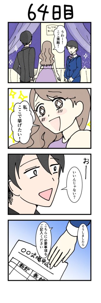 女性・男性版漫画64日目
