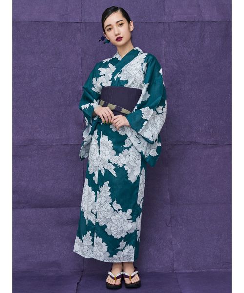 MURUA 浴衣セット　散らし牡丹