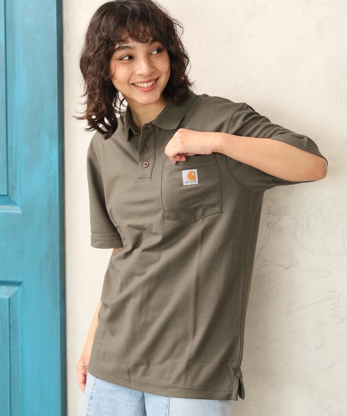 【Carhartt】(カーハート)ポケット半袖ポロシャツ
