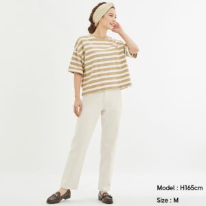 【GU（ジーユー）】ハイウエストストレートジーンズ