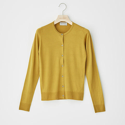 JOHN SMEDLEY FLORENCE　レディース 長袖クルーネックカーディガン
