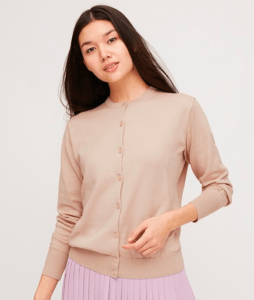 UNIQLO UVカットスーピマコットンクルーネックカーディガン