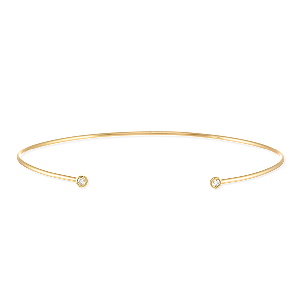 JEWELRY TSUTSUMI（ジュエリーツツミ）/K10イエローゴールドダイヤモンドバングル