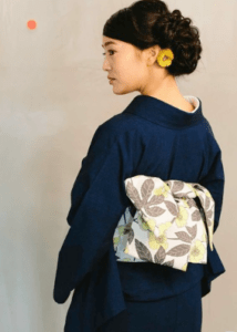 KIMONO MODERN リバーシブル半幅帯コクリコ