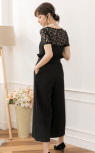 DRESS STAR レーストップス＆ビスチェ風セットアップドレス
