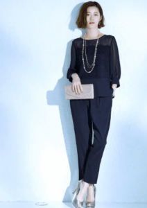 RUIRUE BOUTIQUE レーストップスペプラムパンツセットアップ