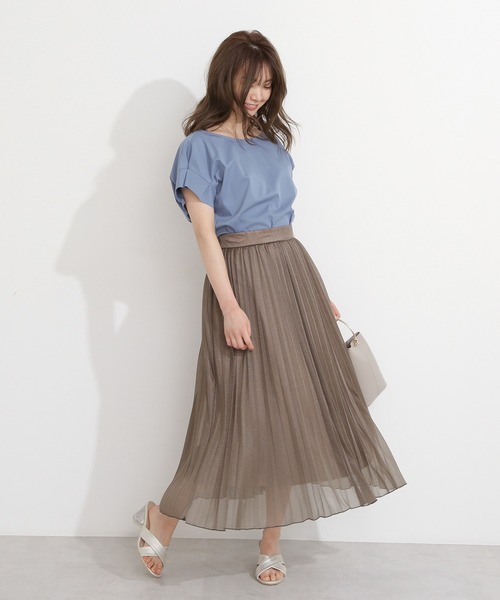 【PROPORTION BODY DRESSING】ラメプリーツスカート