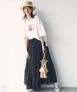 BABY LOVE シフォンティアードスカート