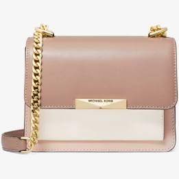 MICHAEL KORS JADE ガセット クロスボディ　ソフトピンク