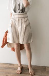 URBAN RESEARCH ハイウエストハーフパンツ