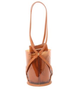 DouDou/レザー×PVC ロングショルダーBAG