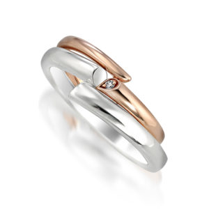 STAR JEWELRY(スタージュエリー)/SPIRAL HEART DIAMOND RING(K10)･SPIRAL HEART RING(SV925)