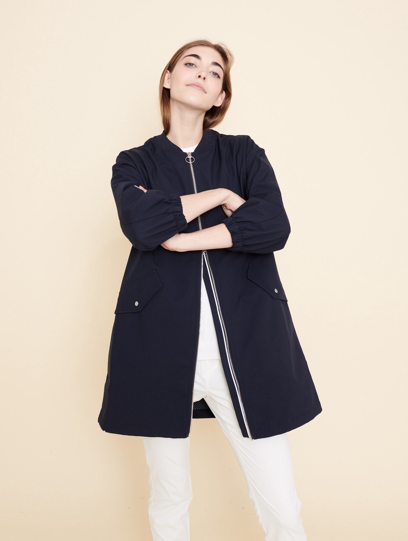 AIGLE&nbsp;レディース 撥水 シティウインド コート マリンエーグル