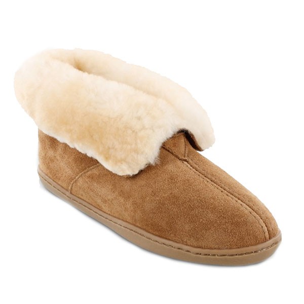 MINNETONKA シープスキンアンクルブーツ　ゴールデンタン