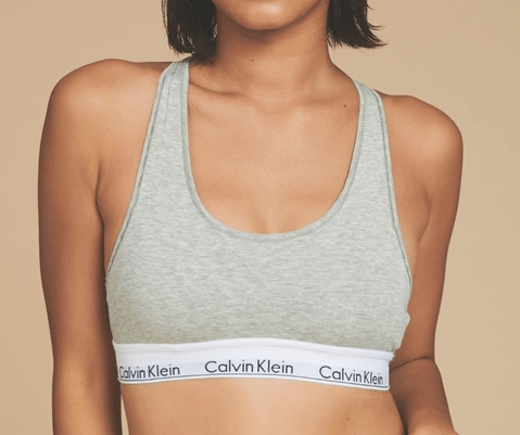 CALVIN KLEIN/MODERN COTTON ライトリー ラインド ブラ
