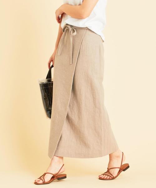 【BEAUTY&YOUTH】ラップタイトロングスカート