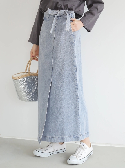 Green Parks ELENCARE DUE デニムラップスカート
