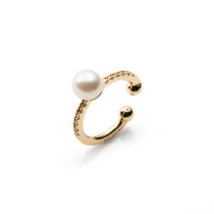 Akoya Pearl Diamond Ear Cuff