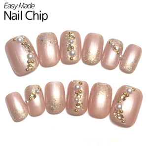 Studio Nail/ショートネイル ピンクベージュパール