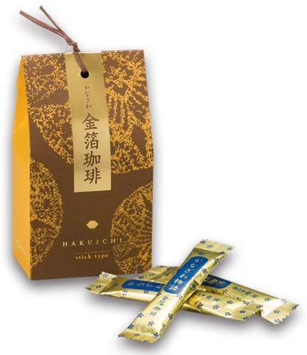 【金沢金箔の箔一】金箔珈琲　スティック8本入り