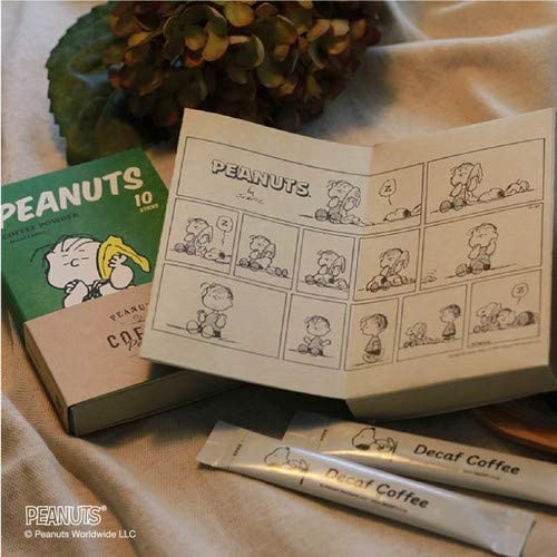 スヌーピー コーヒー スティック 10本 デカフェ 【PEANUTSのかわいい仲間たち】【豊かな深み デカフェを感じさせない本格派】【カフェイン除去率99.85%】