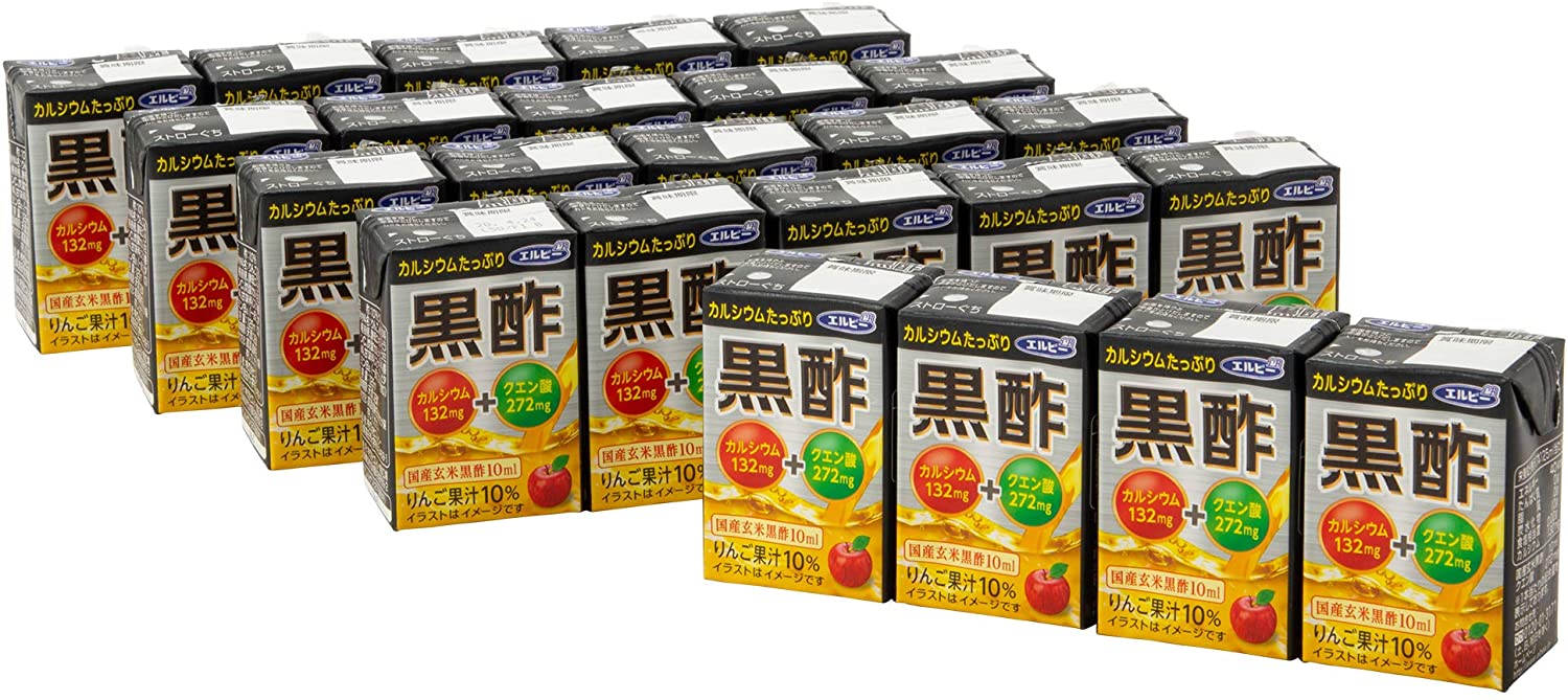 エルビー カルシウムたっぷり黒酢 125g×24本