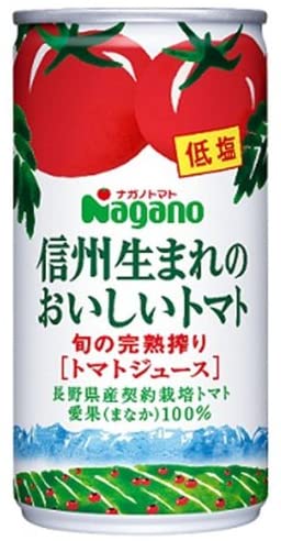 ナガノトマト 信州生まれのおいしいトマト(低塩) 190g×30本