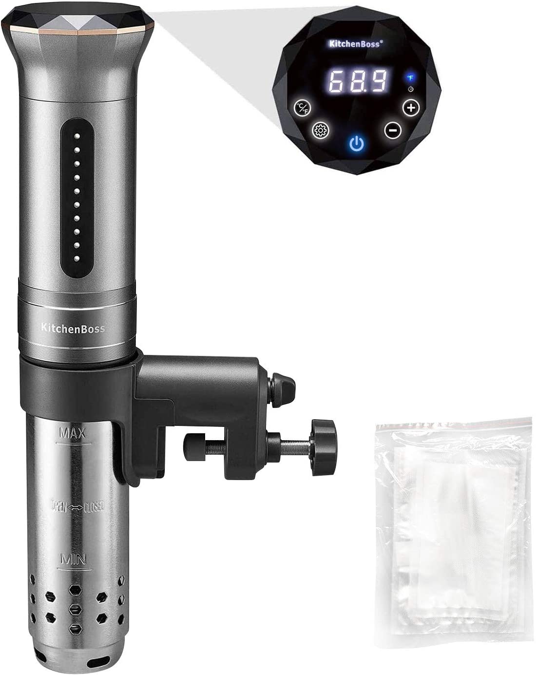 [KitchenBoss] 低温調理器 真空調理器 IPX7防水