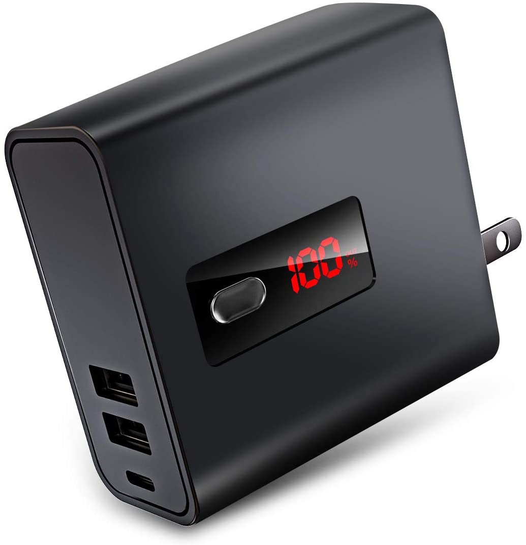 【最新版&2in1】 USB急速充電器 モバイルバッテリー 6700mAh 