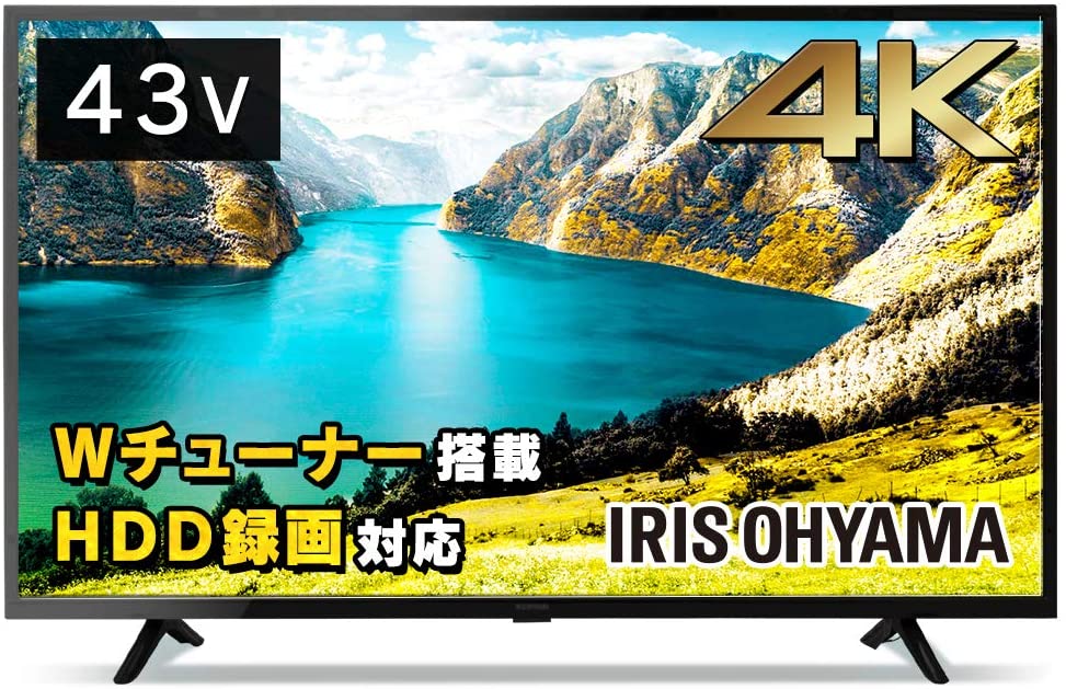 アイリスオーヤマ 43型 4K対応 液晶テレビ 43UB10P 