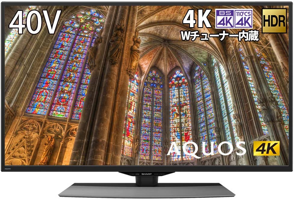 シャープ 40V型 4K チューナー内蔵 液晶 テレビ AQUOS Android TV HDR対応 4T-C40BJ1