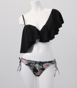rienda frill floewr wire cup bikini