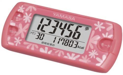 YAMASA万歩計 フローラルピンク