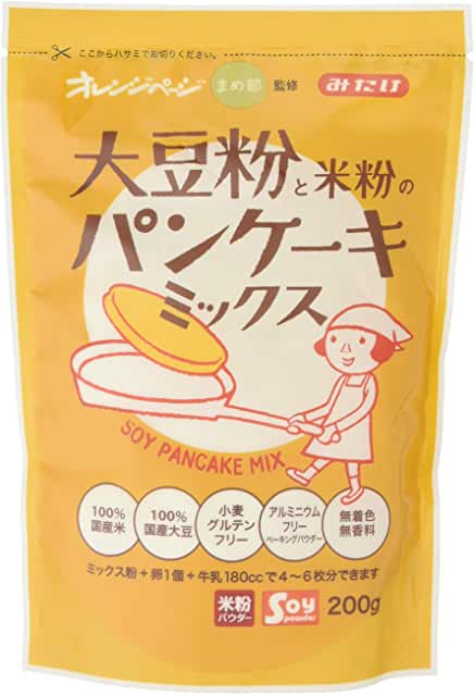 みたけ オレンジページ大豆粉と米粉のパンケーキミックス 