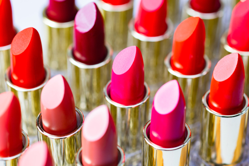 Colorful,Lipstick,Put,Together,Beautifully,Used,For,Cosmetic,Articles.