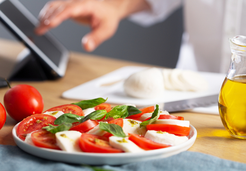 Home,Cooking,Concept,Or,Virtual,Culinary,Master,Class.,Man,Searching