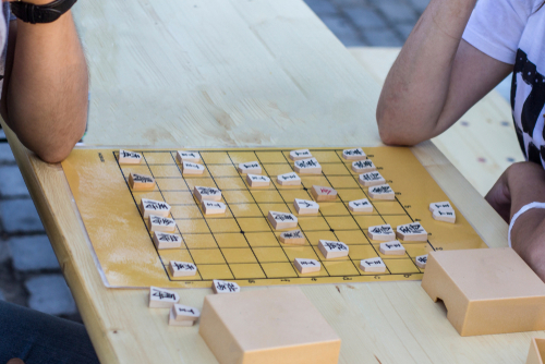 People,Play,A,Traditional,Japanese,Game.,Japanese,Festival.,Traditions,Of