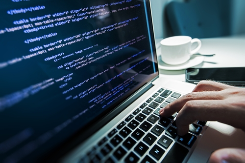 Programming,Work,Time.,Programmer,Typing,New,Lines,Of,Html,Code.