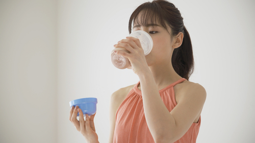 Young,Woman,Is,Drinking,Protein