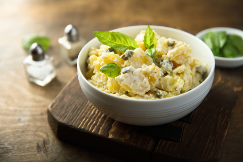 Traditional,German,Potato,Salad,With,Gherkins