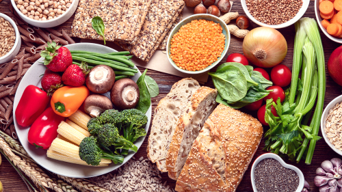 Healthy,Natural,Ingredients,Containing,Dietary,Fiber.,Healthy,High,Fiber,Diet