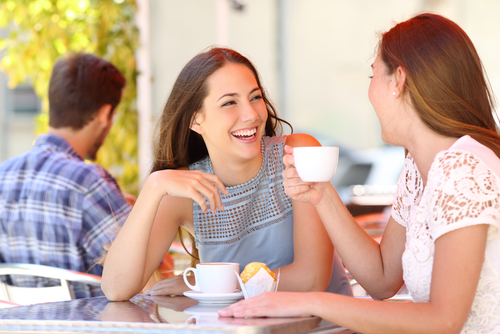 Two,Friends,Or,Sisters,Talking,Taking,A,Conversation,In,A