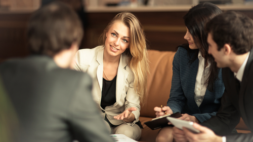 A,Group,Of,Successful,Businessmen.,Discussion,Of,The,Important,Contract
