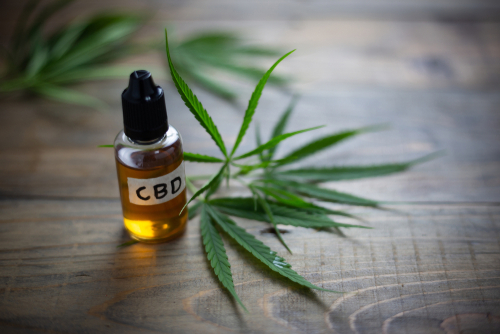 Medicinal,Cannabis,With,Extract,Oil,In,A,Bottle